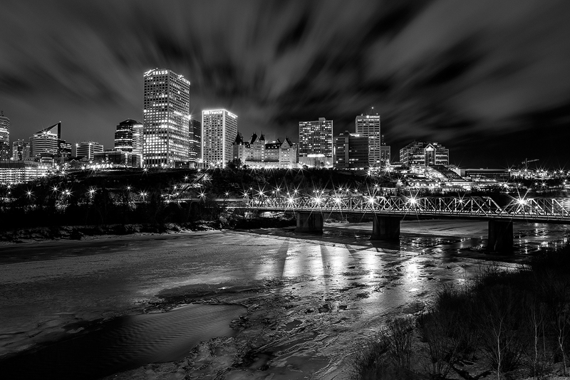 edmonton from the James Macdonald bridge